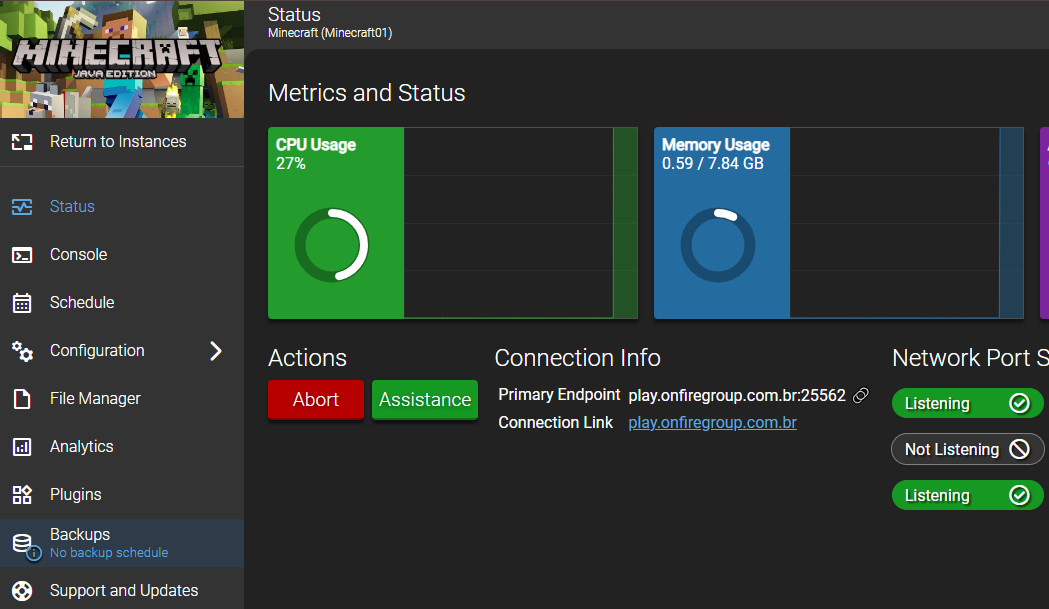 Painel de Controle 1